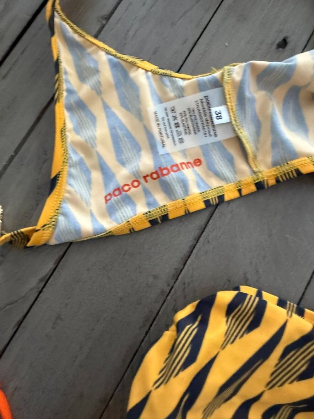 Paco Rabanne high waist printed bikini set Size 38 - Picture 9 of 11